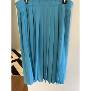 JCrew Womens 14 Pleated Midi Skirt Lined Polyester Flowy Preppy Career NWT